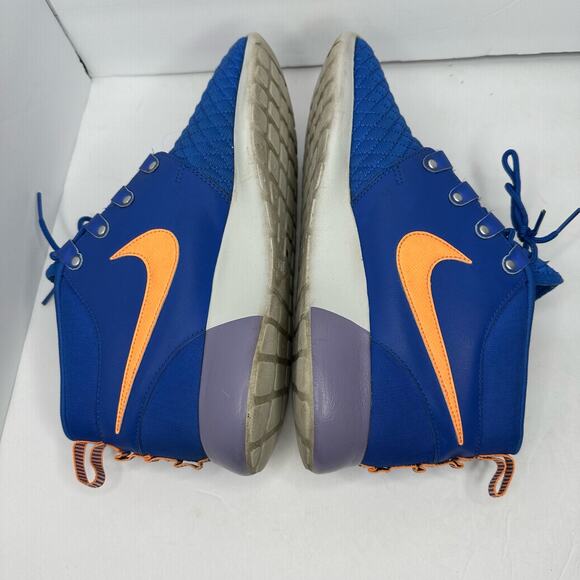 Nike Mens size 9 Roshe Run Sneaker Boot Game Royal Atomic Orange Running Sneaker - Picture 8 of 11